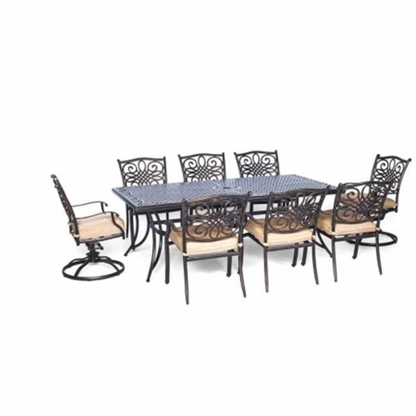 Hanover Hanover TRADDN9PCSW-2 Traditions 9 Piece Dining Set TRADDN9PCSW-2
